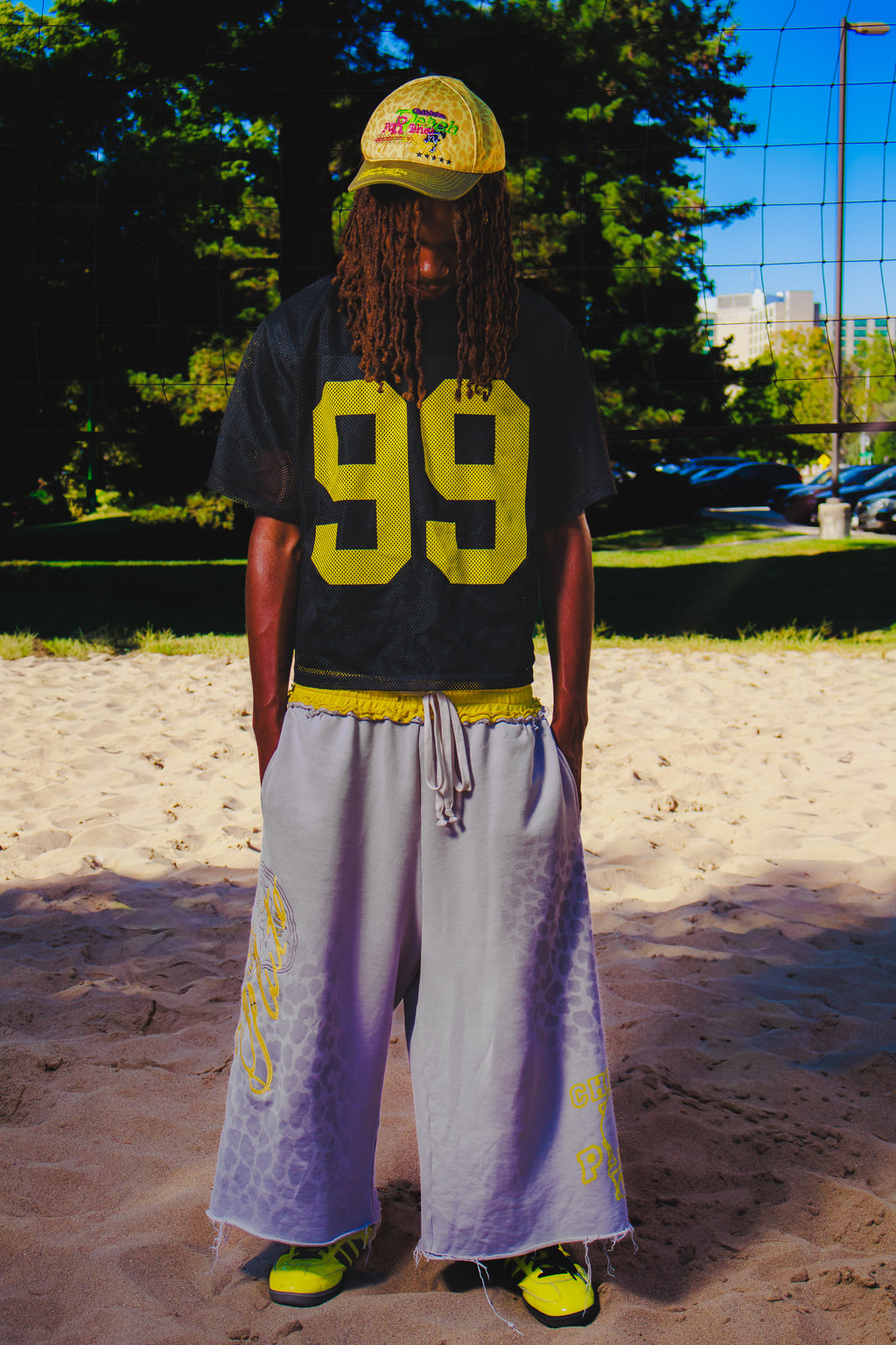 CFPP Baggy Grey Leopard Print Shorts