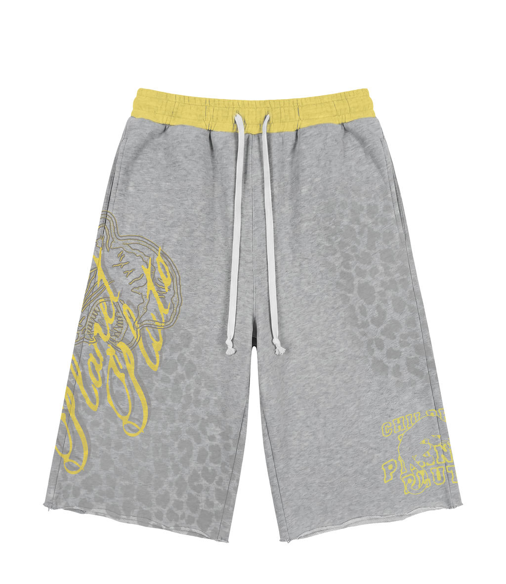CFPP Baggy Grey Leopard Print Shorts